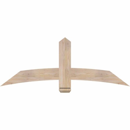 Ekena Millwork Bellingham Smooth Timber Gable Bracket, Douglas Fir, 60"W x 22"H x 1 1/2"D x 5 1/2"F, 9/12 Pitch GBW060X22X0206BEL00SDF